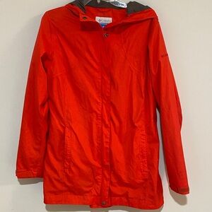 Columbia Fiery Red Outdoor Jacket- Lined Sz L